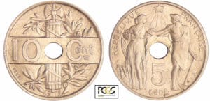 Troisième république (1871-1940) - 10 centimes Varennes 1912 essai hybride 5 et 10 centimes