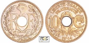 Troisième république (1871-1940) - 10 centimes Lindauer 1914 essai en maillechort