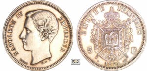 Troisième république (1871-1940) - 5 francs Napoléon IV 1874 essai