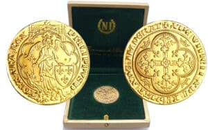 Philippe IV (1285-1314) - Agnel d'or (26 janvier 1311) refrappe
