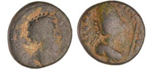 Septime Sévère et Abgar VIII - Bronze (179-214, Mésopotamie - Edessa) Septime Sévère et Abgar VIII - Bronze (179-214, Mésopotamie - Edessa)