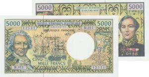 Institut d'émission d'Outre-Mer - 5000 francs