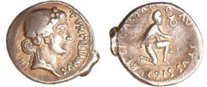 Octave - Turpilianus - Denier (19-18, Rome) - Bacchus Octave - Turpilianus - Denier (19-18, Rome) - Bacchus