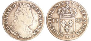 Louis XIV (1643-1715) - 44 sols de Strasbourg - 1709 BB (Strasbourg)