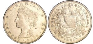 Guatémala - Peso 1882 Guatémala - Peso 1882