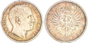 Italie - Vittotio Emanuele III (1900-1946) - 2 lire 1907 R (Rome)