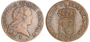 Louis XV (1715-1774) - Sol au buste enfantin - 1720 S (Reims) Louis XV (1715-1774) - Sol au buste enfantin - 1720 S (Reims)