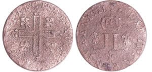 Louis XIV (1643-1715) - XV deniers aux deux L couronnés - 1711 AA (Metz)