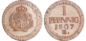 Allemagne - Sachsen - Friedrich August I (1806-1827) - Pfenning 1807 H