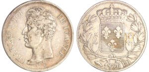 Charles X (1824-1830) - 5 francs 1er type 1826 BB (Strasbourg) Charles X (1824-1830) - 5 francs 1er type 1826 BB (Strasbourg)