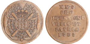Siège de Lille - 20 sols Boufflers 1708 Siège de Lille - 20 sols Boufflers 1708