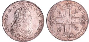 Louis XV (1715-1774) - Petit Louis d’argent - 1720 A (Paris) 1er sem Louis XV (1715-1774) - Petit Louis d’argent - 1720 A (Paris) 1er sem