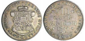 Allemagne - Braunschweig et Lüneburg -Karl Wilhelm Ferdinand (1780-1806) - 8 Gute Groschen 1784 (Braunschweig)