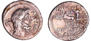 Plautia - Denier (60 av. J.-C.) Plautia - Denier (60 av. J.-C.)