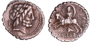 Volteia - Denier (81 av. J.-C.) Volteia - Denier (81 av. J.-C.)