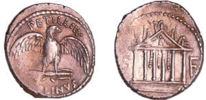 Petillia - Denier (43 av. J.-C.) Petillia - Denier (43 av. J.-C.)