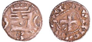 Orléanais - Vicomté de Châteaudun - Denier à la tête dégénérée