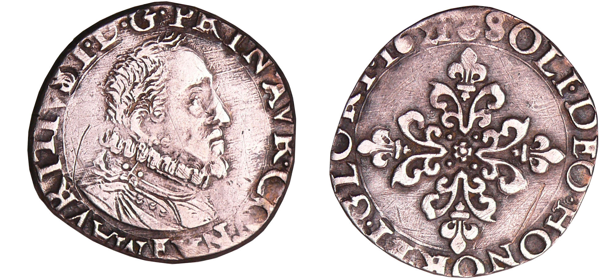 Principauté d'Orange - Maurice de Nassau - Demi-franc 1621 (Orange) Principauté d'Orange - Maurice de Nassau - Demi-franc 1621 (Orange)