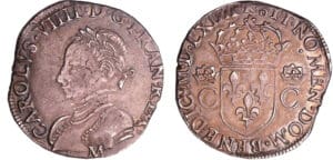 Charles IX (1560-1574) - Teston - 2ème type - 1564 M (Toulouse)