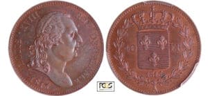 Louis XVIII (1815-1824) - 40 francs 1815 A (Paris) (essai) Louis XVIII (1815-1824) - 40 francs 1815 A (Paris) (essai)