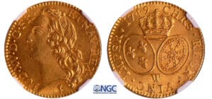 Louis XV (1715-1774) - Louis d’or au bandeau - 1749 W (Lille) Louis XV (1715-1774) - Louis d’or au bandeau - 1749 W (Lille)