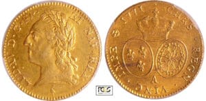 Louis XV (1715-1774) - Double louis d’or à la vieille tête - 1771 A (Paris) Louis XV (1715-1774) - Double louis d’or à la vieille tête - 1771 A (Paris)
