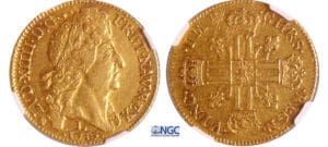 Louis XIV (1643-1715) - Double louis d’or au soleil - 1713 L (Bayonne)