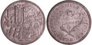 France - Révolution - Médaille populaire pour la prise de la Bastille le 14 juillet 1789
