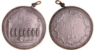 France - Révolution - Médaille populaire pour la formation de la Garde Nationale de Paris, 1789
