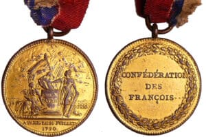 France - Révolution - Médaille par Gatteaux pour la cérémonie de la fédération générale du 14 juillet 1790 France - Révolution - Médaille par Gatteaux pour la cérémonie de la fédération générale du 14 juillet 1790