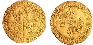 François 1er (1515-1547) - Ecu d'or du Dauphiné 7ème type - Romans