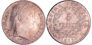 Napoléon 1er (1804-1814) - 5 francs revers empire 1813 I (Limoges) Napoléon 1er (1804-1814) - 5 francs revers empire 1813 I (Limoges)