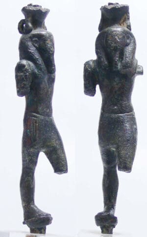 Egypte - Basse époque - Statuette en bronze de Néfertum - 664 / 332 av. J.-C. (26ème-30ème dynastie)