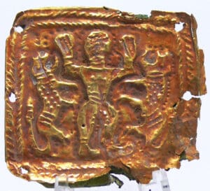 Iran - Culture de Marlik - Plaquette en or - 1000 av. J.-C Iran - Culture de Marlik - Plaquette en or - 1000 av. J.-C