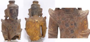 Asie - Thaillande, Krung Thep - Boudha en pâte de bois  - 1880 environ