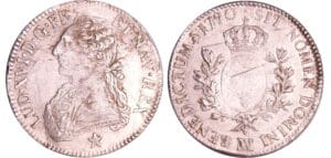 Louis XVI (1774-1792) - Ecu aux branches d’olivier - 1790 MA (Marseille) Louis XVI (1774-1792) - Ecu aux branches d’olivier - 1790 MA (Marseille)
