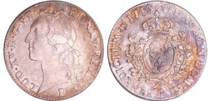 Louis XV (1715-1774) - Ecu au bandeau - 1743 T (Nantes) Louis XV (1715-1774) - Ecu au bandeau - 1743 T (Nantes)