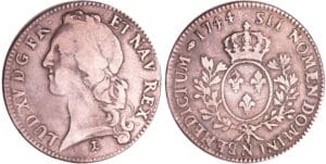 Louis XV (1715-1774) - Ecu au bandeau - 1744 N (Montpellier) Louis XV (1715-1774) - Ecu au bandeau - 1744 N (Montpellier)
