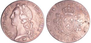 Louis XV (1715-1774) - Ecu au bandeau - 1759 B (Rouen) Louis XV (1715-1774) - Ecu au bandeau - 1759 B (Rouen)