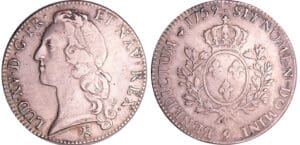 Louis XV (1715-1774) - Ecu au bandeau - 1759 9 (Rennes) Louis XV (1715-1774) - Ecu au bandeau - 1759 9 (Rennes)