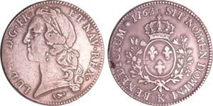 Louis XV (1715-1774) - Ecu au bandeau - 1763 K (Bordeaux) Louis XV (1715-1774) - Ecu au bandeau - 1763 K (Bordeaux)