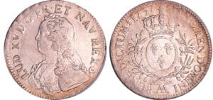 Louis XV (1715-1774) - Ecu aux branches d’olivier - 1737 AA (Metz) Louis XV (1715-1774) - Ecu aux branches d’olivier - 1737 AA (Metz)