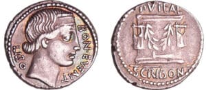 Scribonia - Denier (62 av. J.-C.) Scribonia - Denier (62 av. J.-C.)