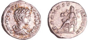 Géta - Denier (202, Rome) - La Sécurité Géta - Denier (202, Rome) - La Sécurité