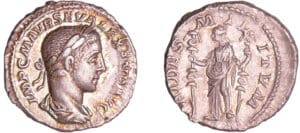 Alexandre Sévère - Denier (231, Rome) - La Fidélité Alexandre Sévère - Denier (231, Rome) - La Fidélité