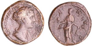 Faustine jeune - Sesterce (161-175, Rome) - Vénus Faustine jeune - Sesterce (161-175, Rome) - Vénus