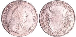 Louis XIV (1643-1715) - ½ écu aux palmes - 1694 A (Paris) flan réf