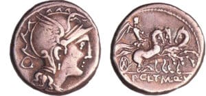 Mallia - Denier (111-110 av. J.-C.) Mallia - Denier (111-110 av. J.-C.)