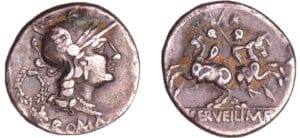 Servilia - Denier (136 av. J.-C.) Servilia - Denier (136 av. J.-C.)