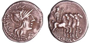 Vargunteia - Denier (130 av. J.-C.) Vargunteia - Denier (130 av. J.-C.)